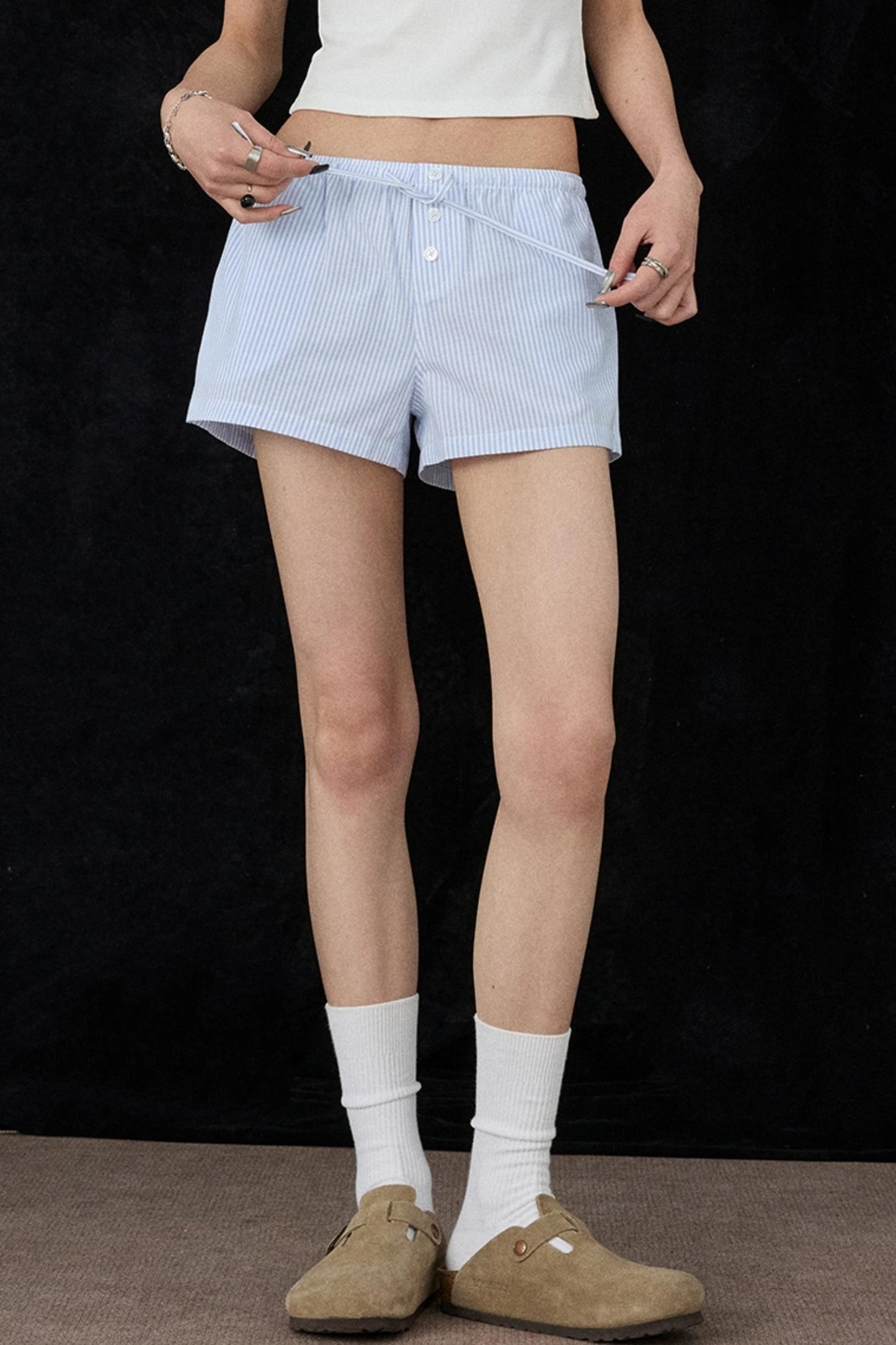 Striped Spring Shorts