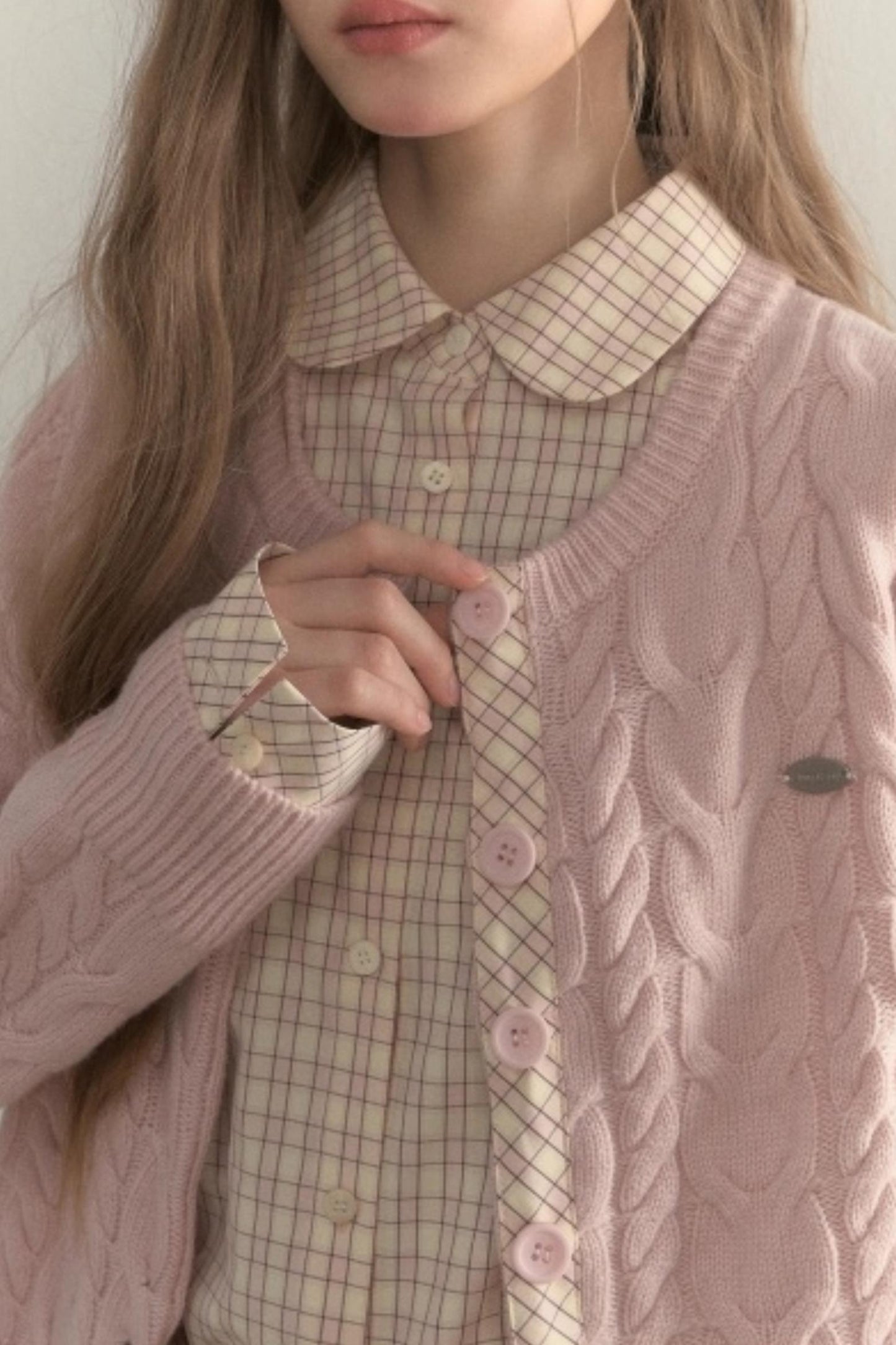 Fake Two Piece Woolen Knit Sweater