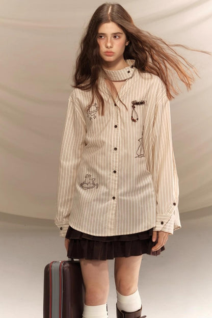 Winter Wool High-Waisted Skirt