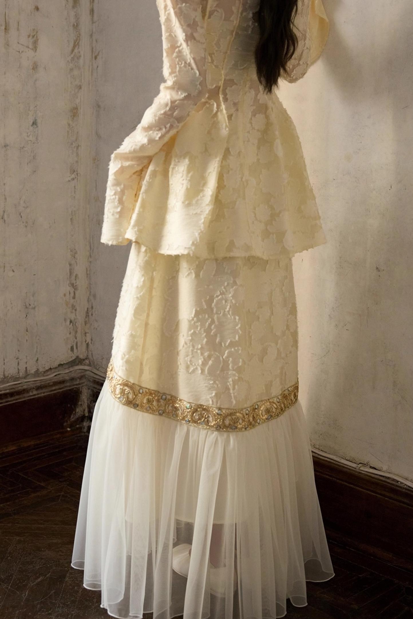 Cut Flower Mesh Skirt