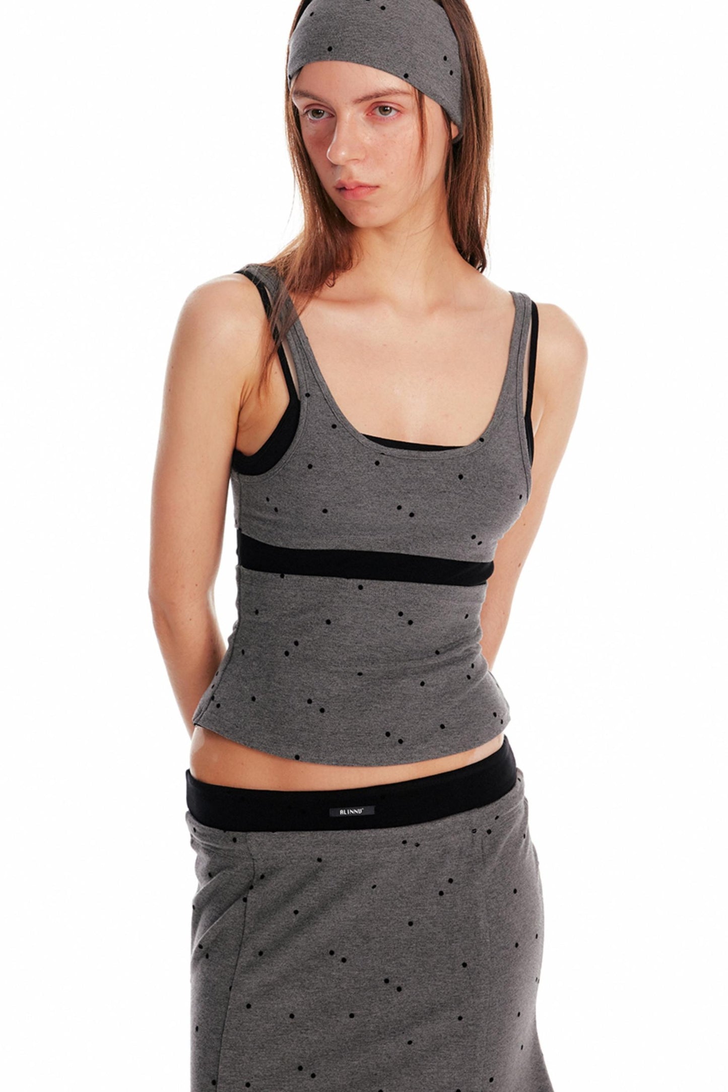 Summer Knit Suspender Skirt Set-Up