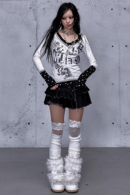 Retro Vintage Patchwork Top