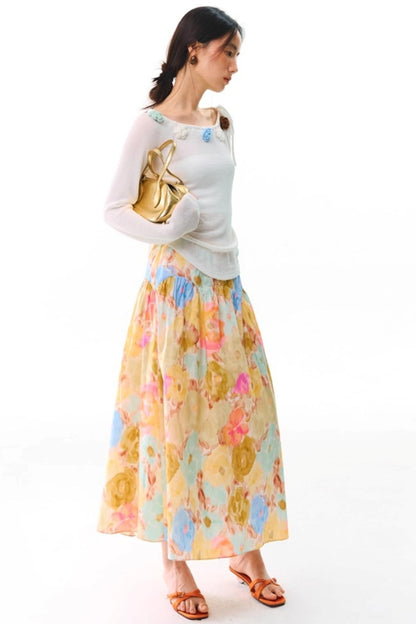 Flower Crochet Knit Top