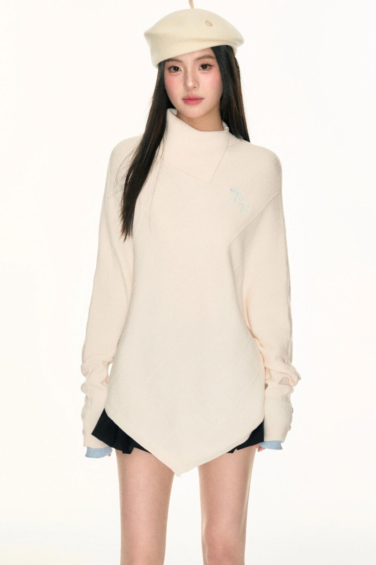 Embroidery Logo Cape Knitwear