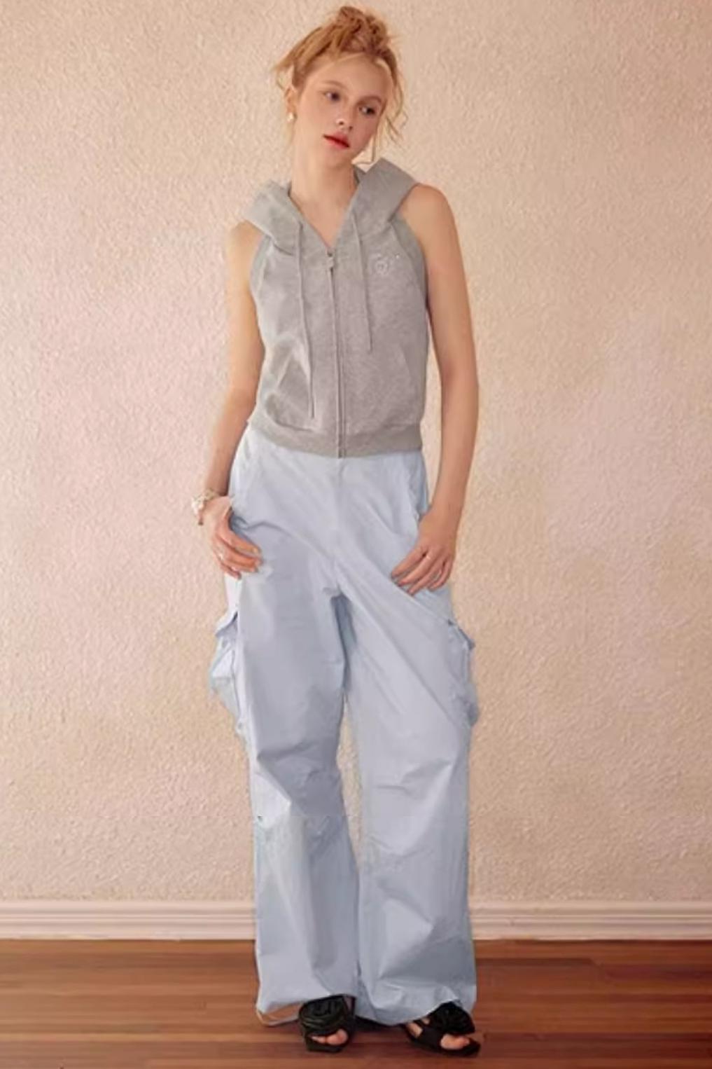 Wide-leg Cargo Pants