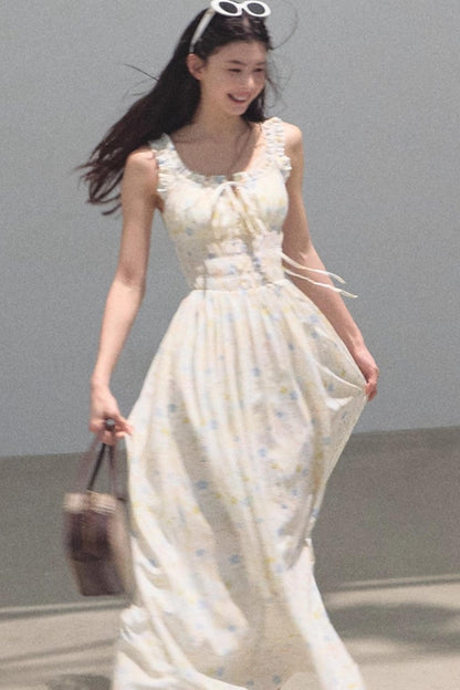 Bubbling Soda Sleeveless Slip Dress