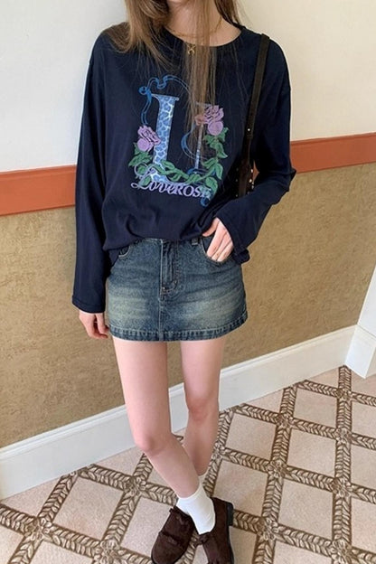 Long Sleeve Crew Neck T-Shirt