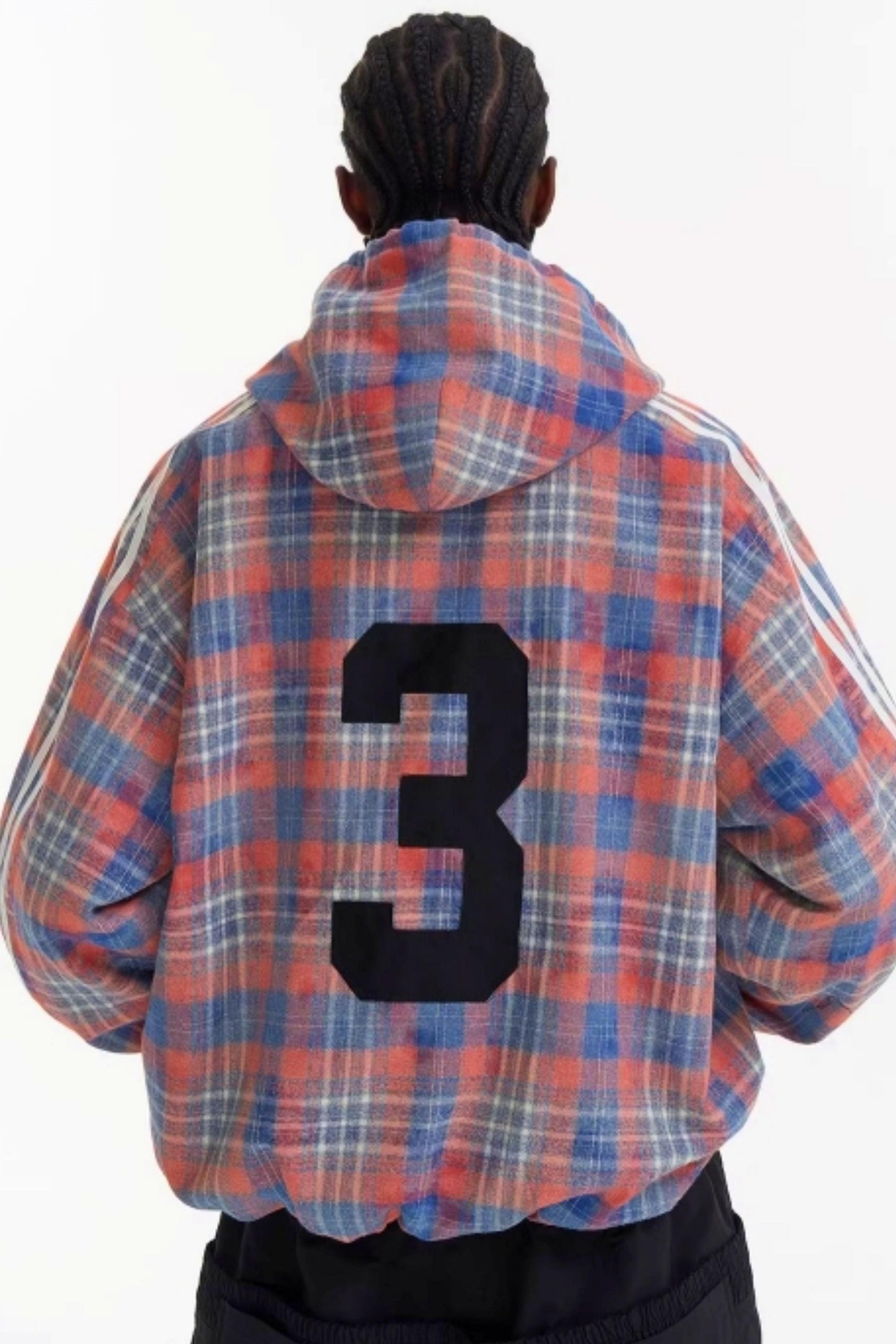Patchwork-Plaid-Pullover