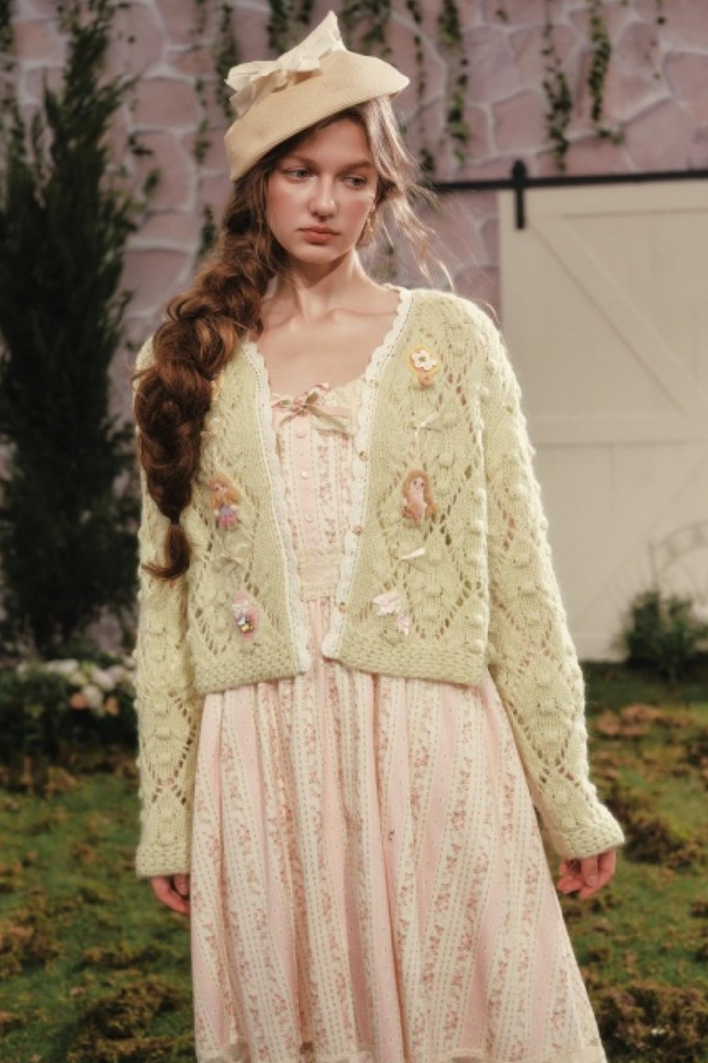 French Floral Pastoral Dress Set-Up