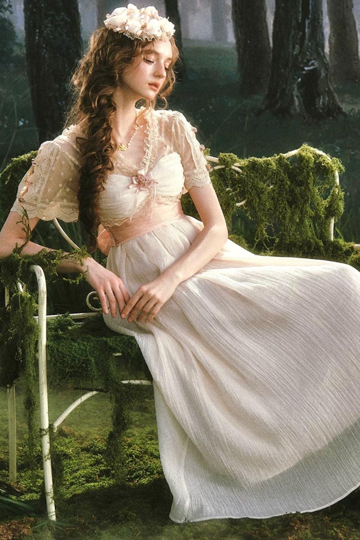 Lace Imperial Beige Dress