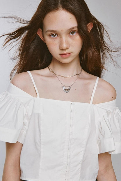 Paris Vacation Embossed Crop Top