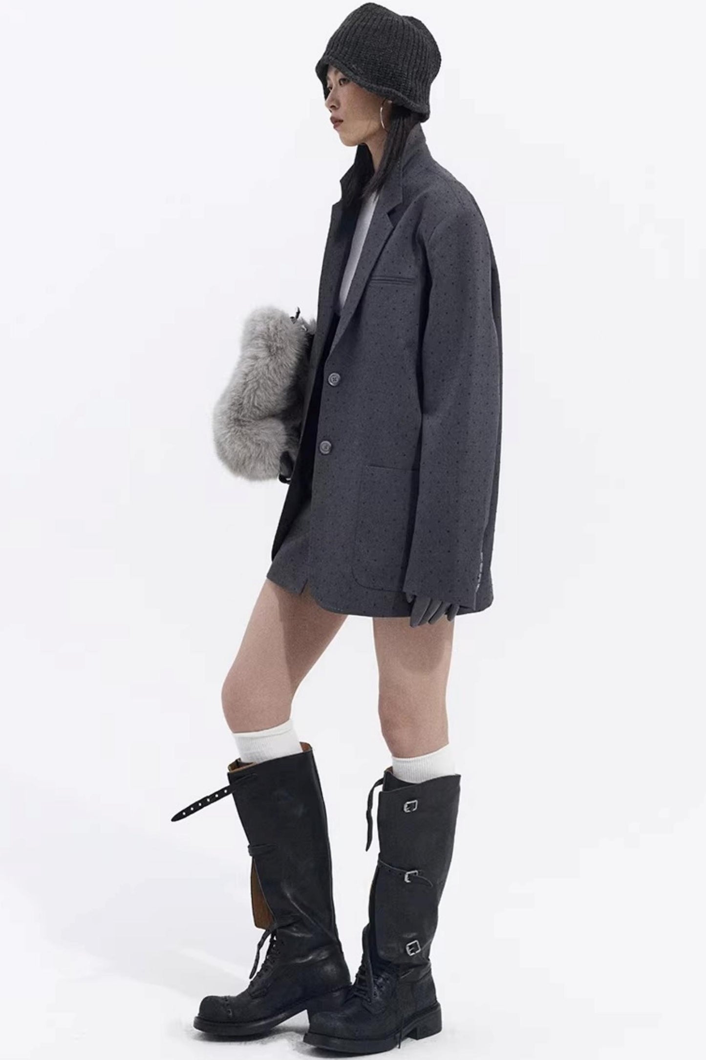 Retro Polka Dot Winter Jacket