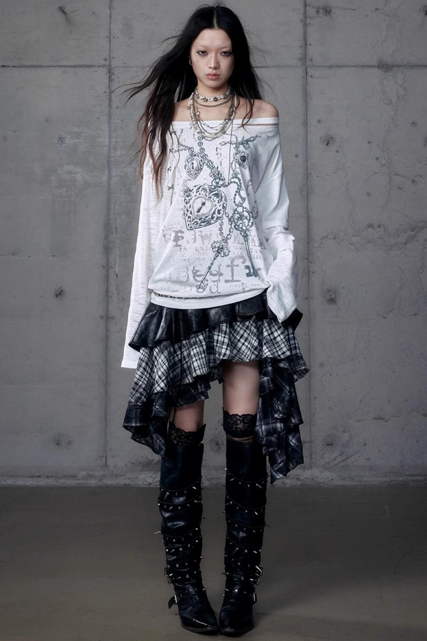 Wasteland Punk One-Shoulder T-Shirt