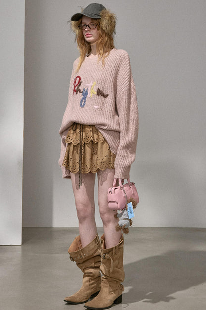 Cloud-Like Knit Pullover Top