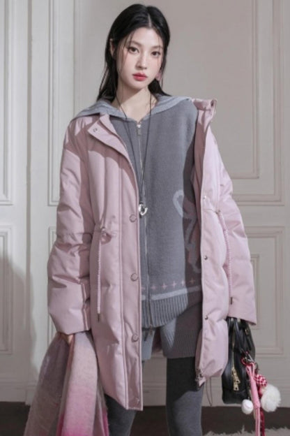 Cloud Gray Printed Sweater Set