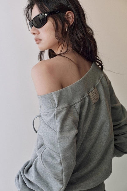 해체주의 원 숄더 가디건
