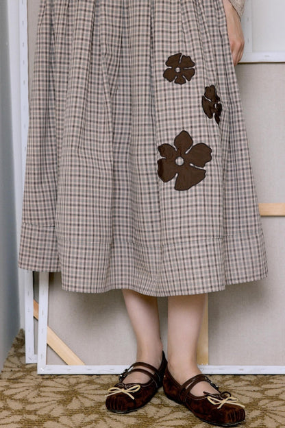 French Vintage Pastoral Flower Dress