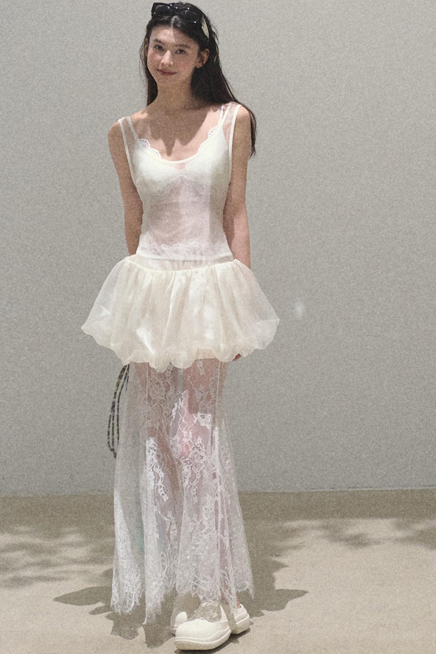 Butterfly Beaded Wrap Top