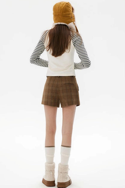 Beige Rabbit Sleeve T-Shirt