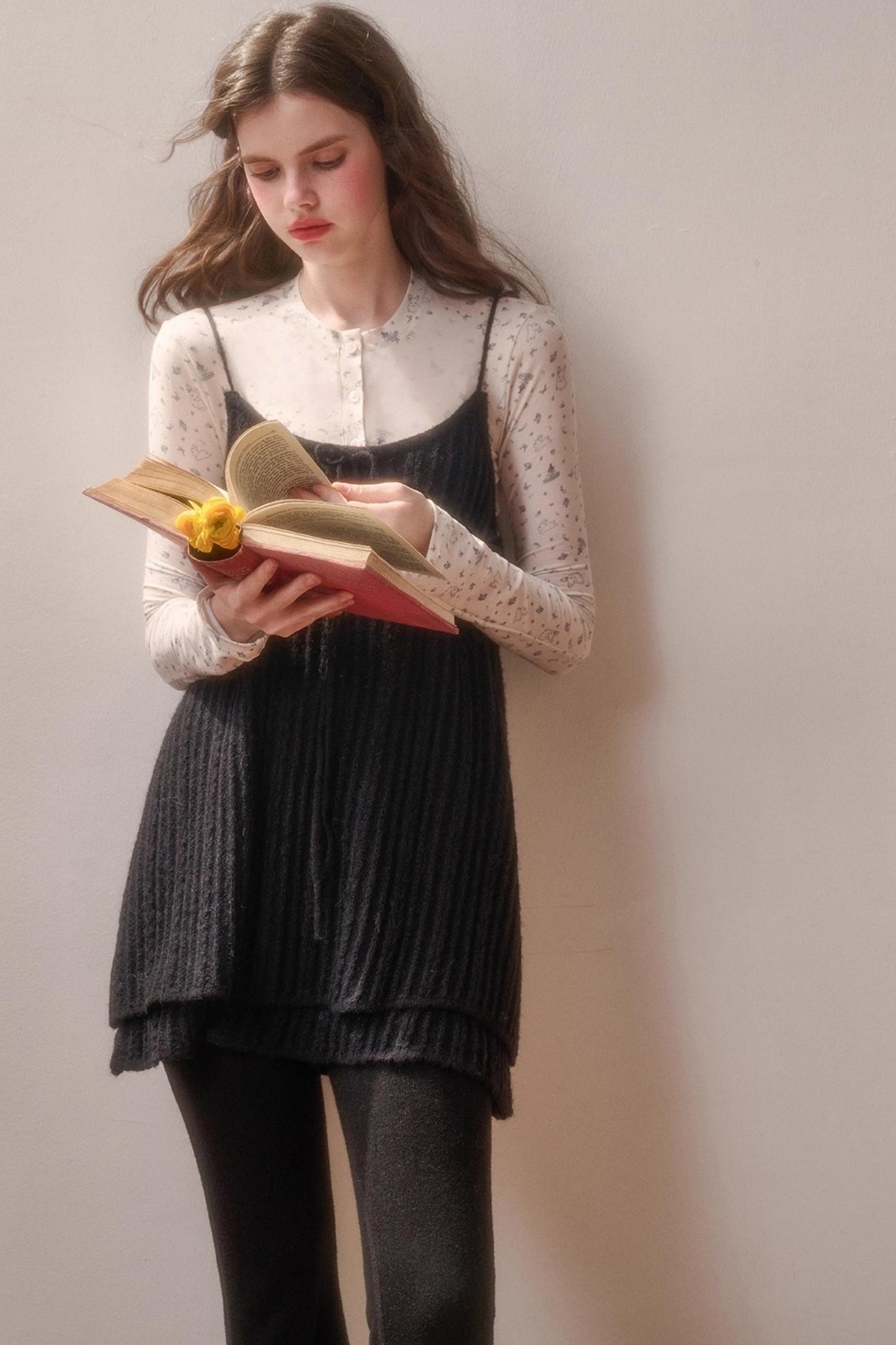 Soft Gemstone Wool Pants Set-Up