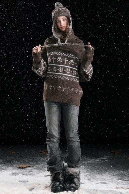 Fair Isle Vintage Sweater Top