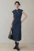 Marineblaues Denimblau