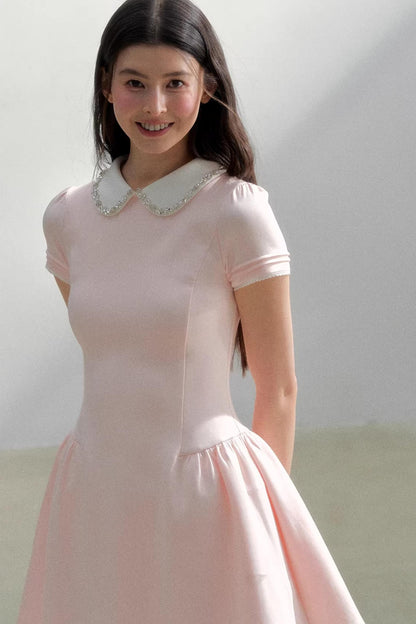 Retro-Strass-Prinzessinenkleid
