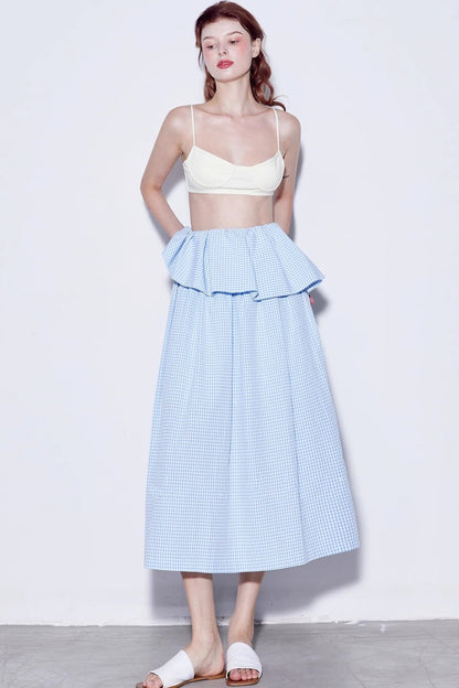 Summer Checkered Skirt