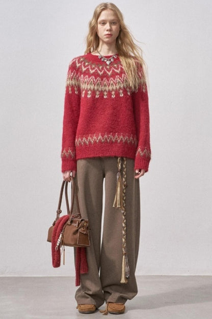 Fair Isle Knit Sweater