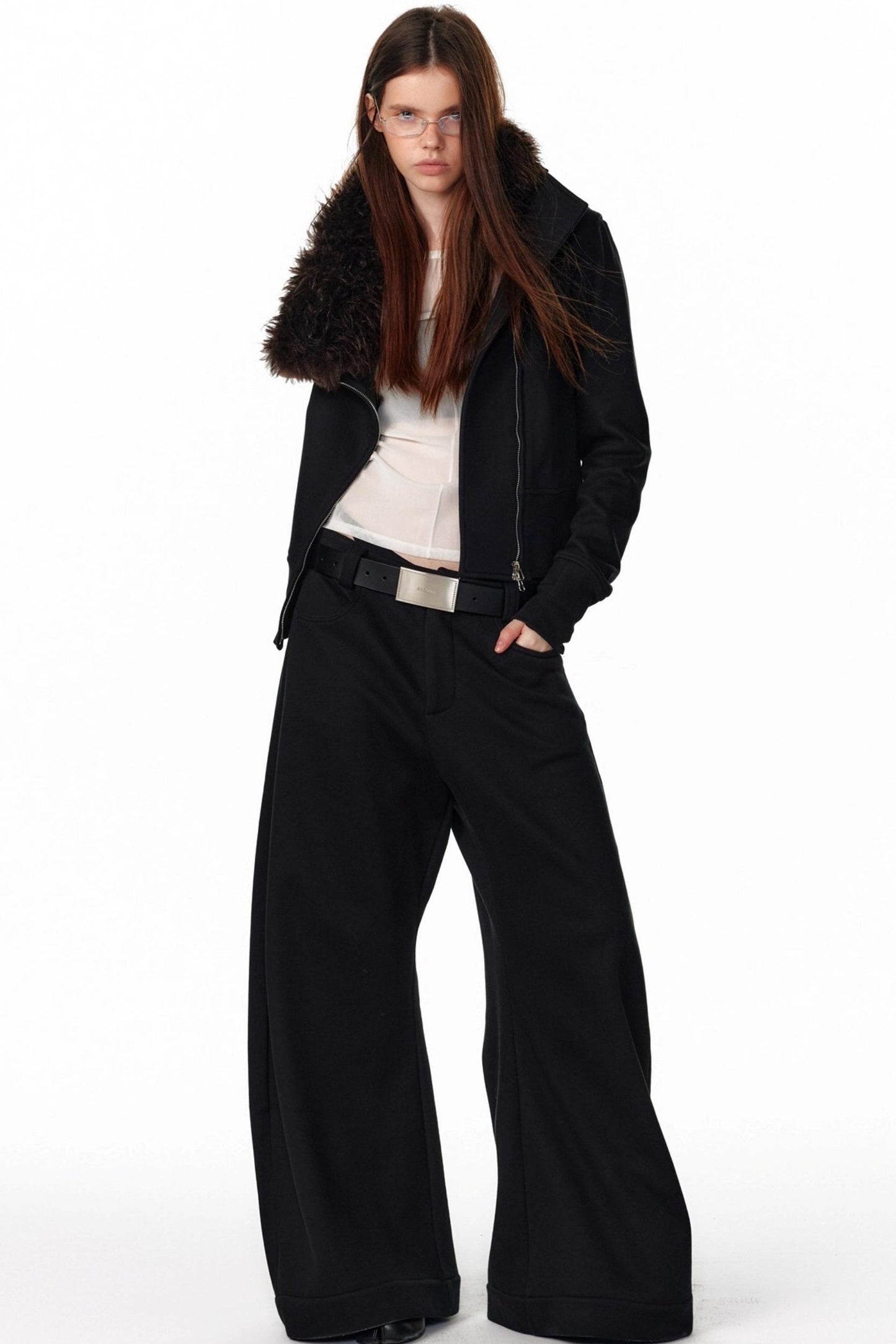 Retro Plaid Fleece Lined Sweatpants