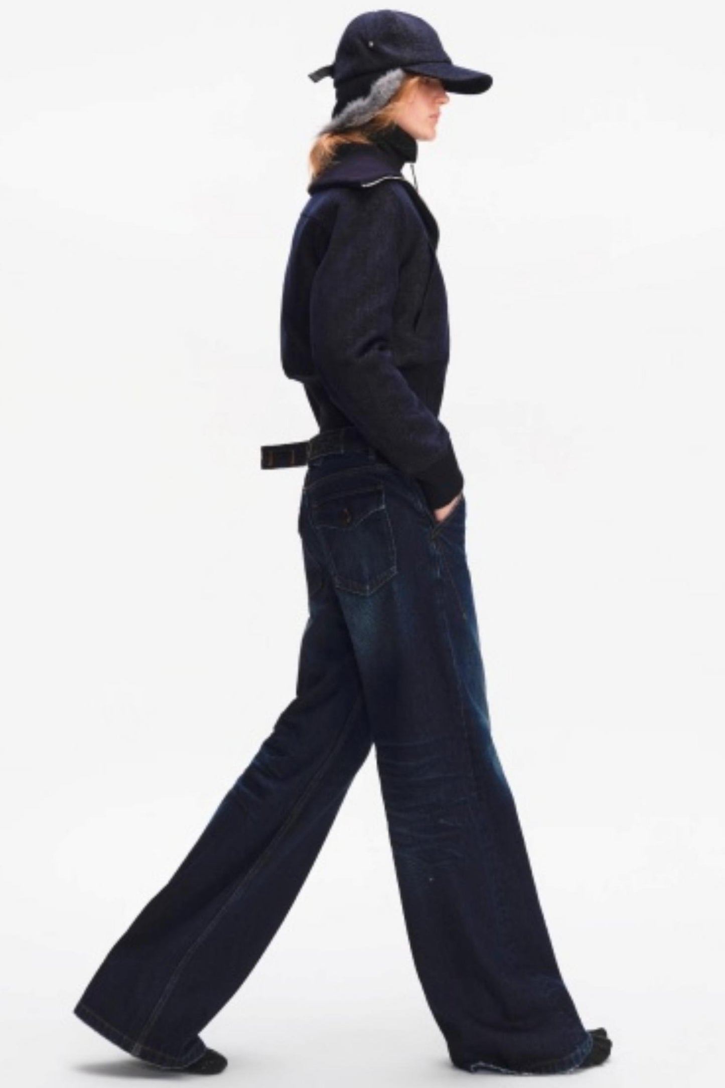 Furry Baseball Cap with Ear Protection