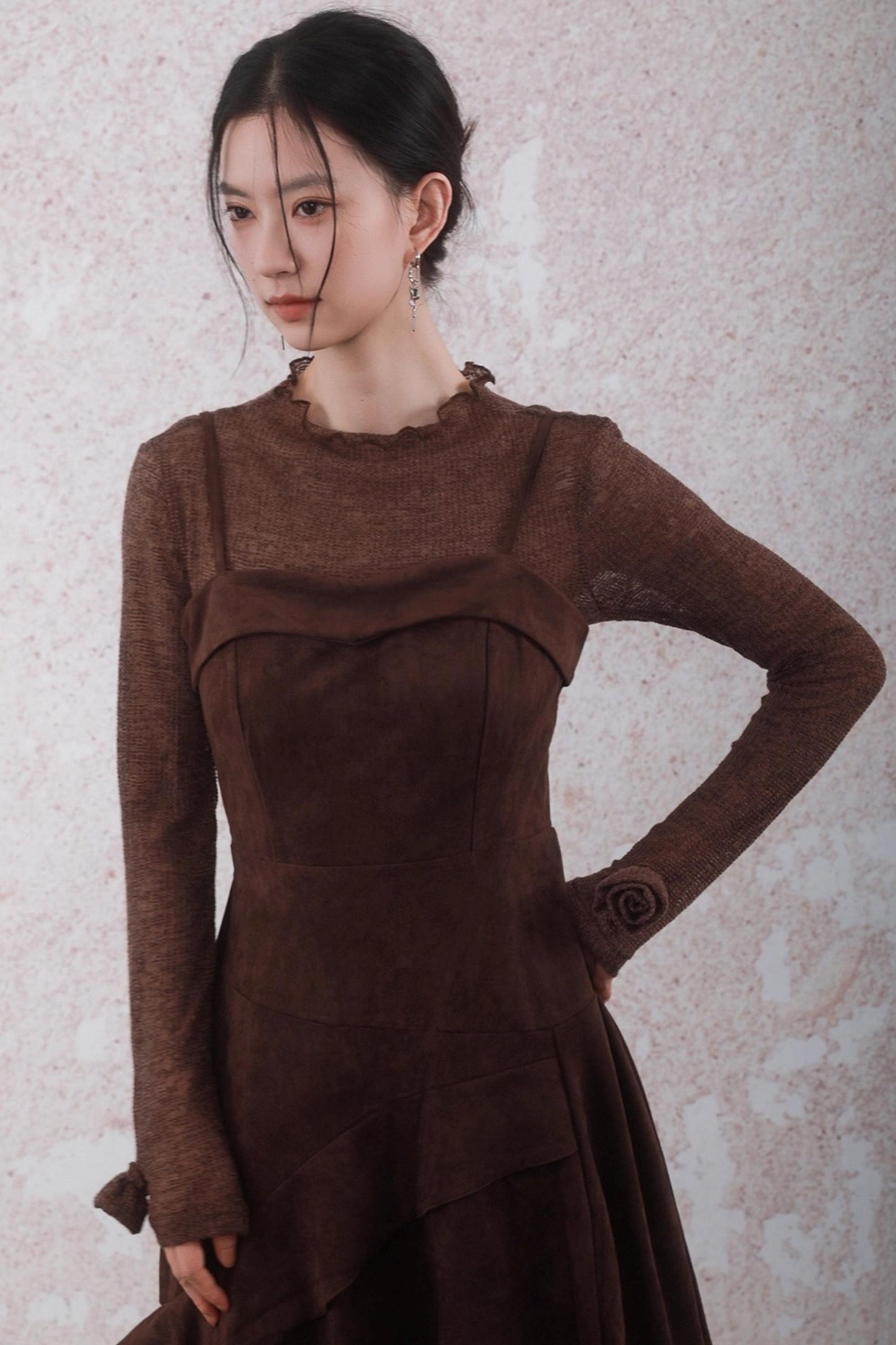 Layered Lace Paneled Sundress