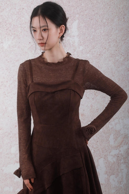 Layered Lace Paneled Sundress