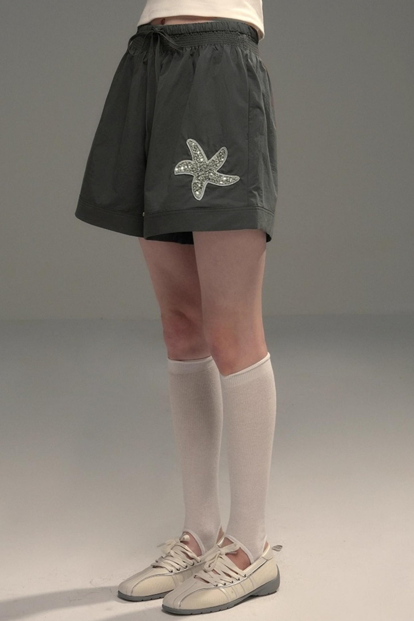 Starfish Casual Wide Drawstring Shorts