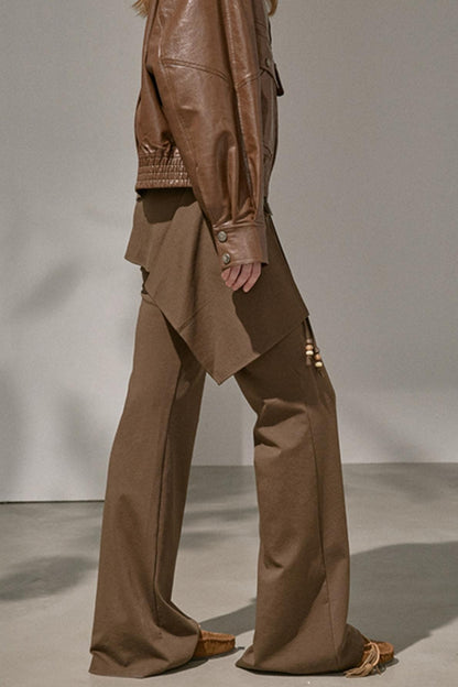 Flared Stitched Pants