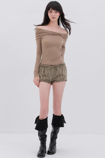 Romantic One-Shoulder Top