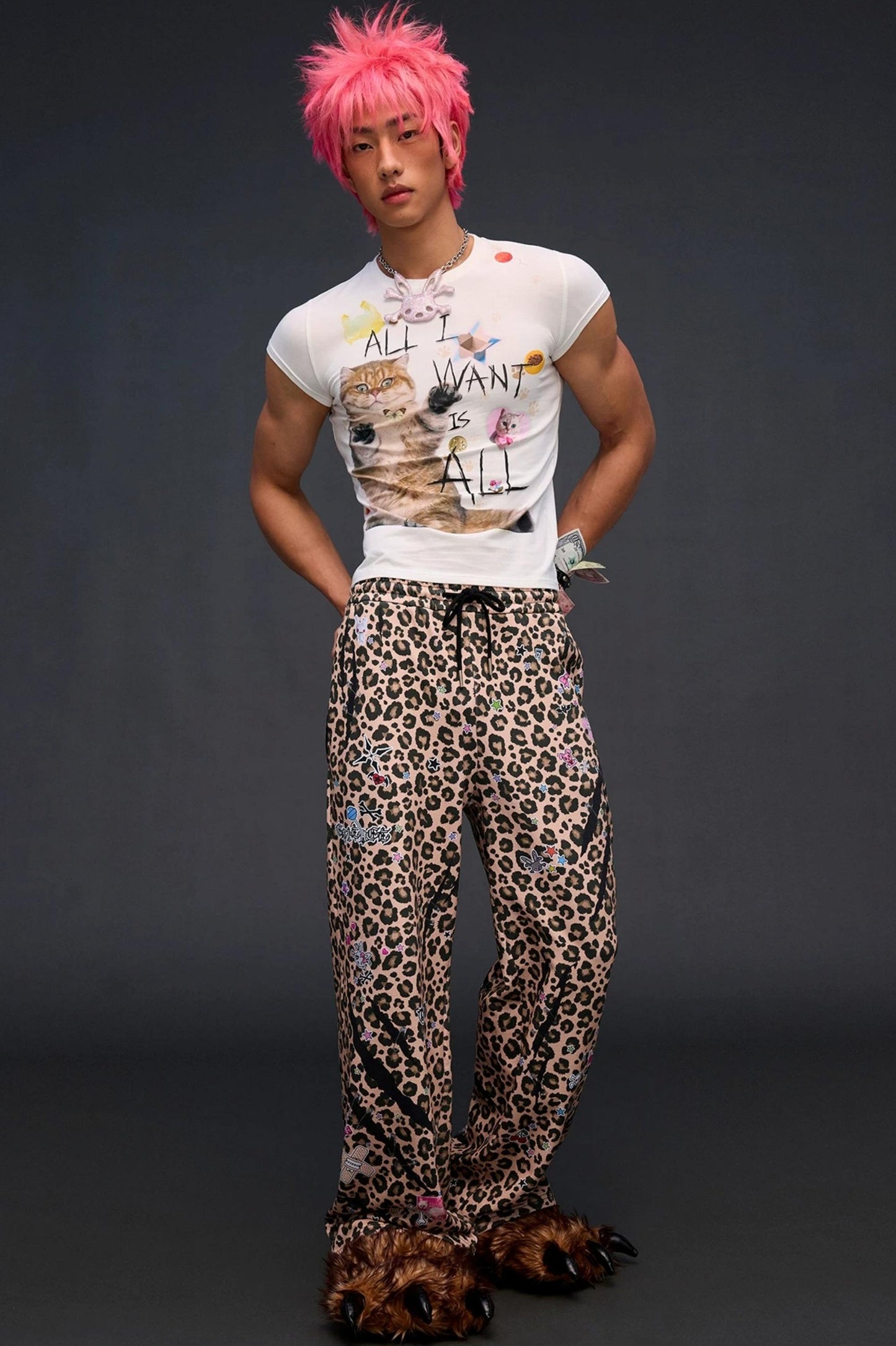 Sweatpants mit Leopardenmuster