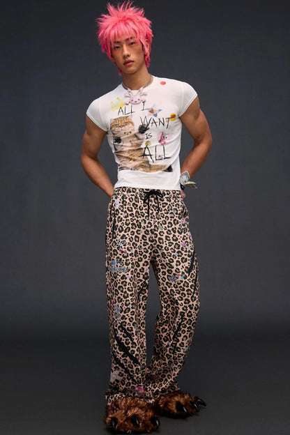 Sweatpants mit Leopardenmuster