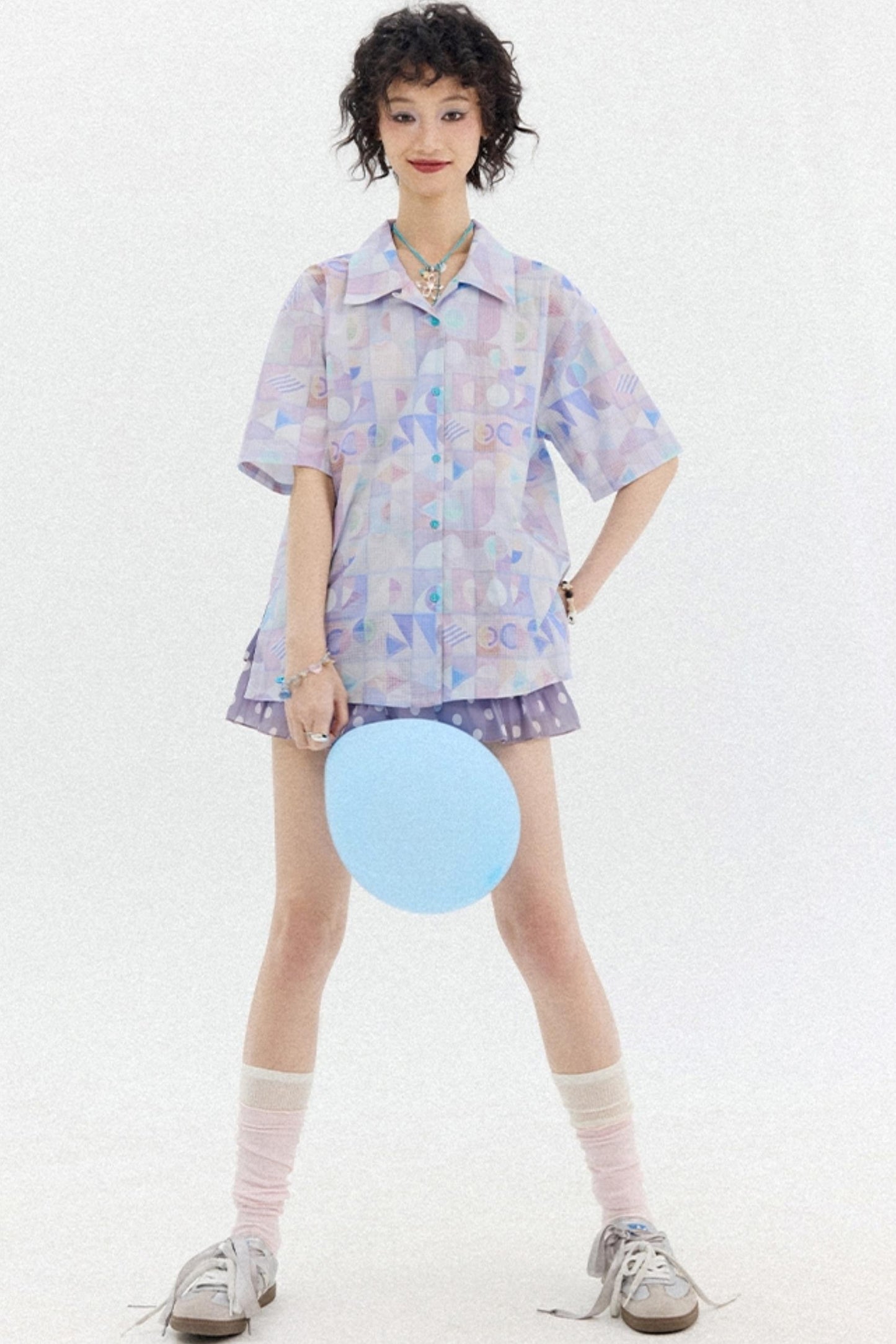 Summer Geometric Blouse