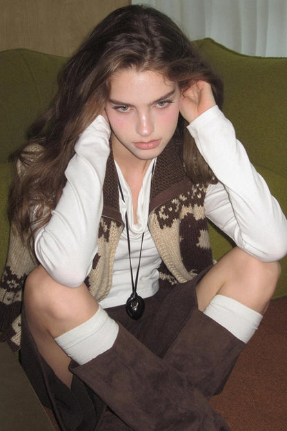 Rabbit Wool Cardigan