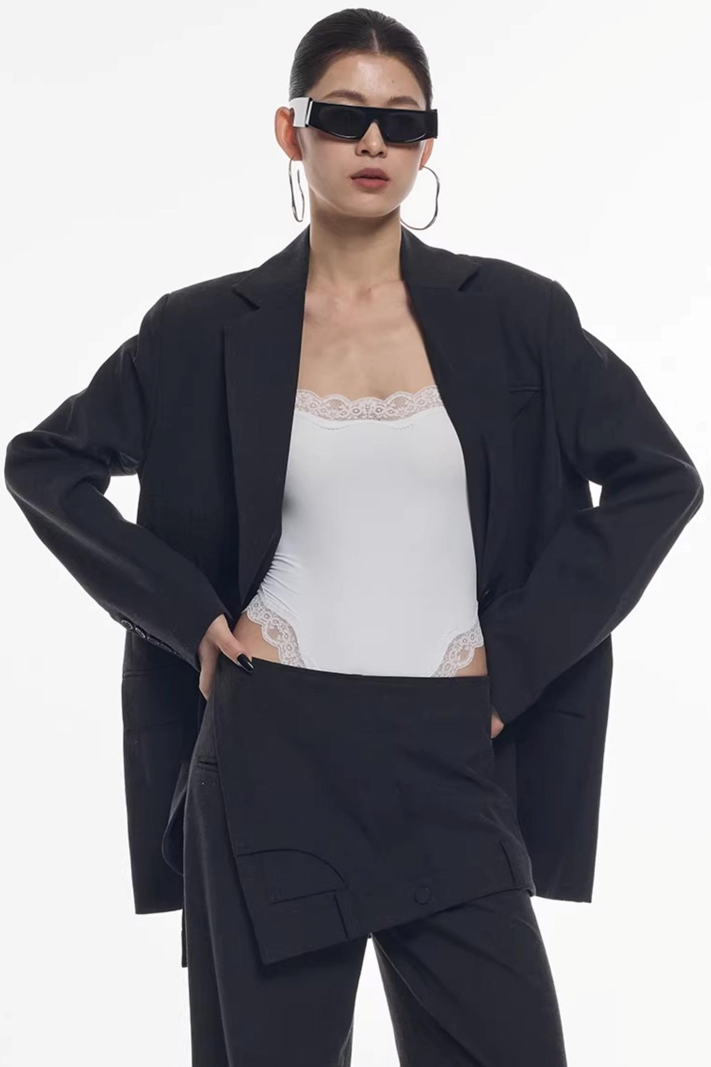 Lace Trim Camisole Jumpsuit Top