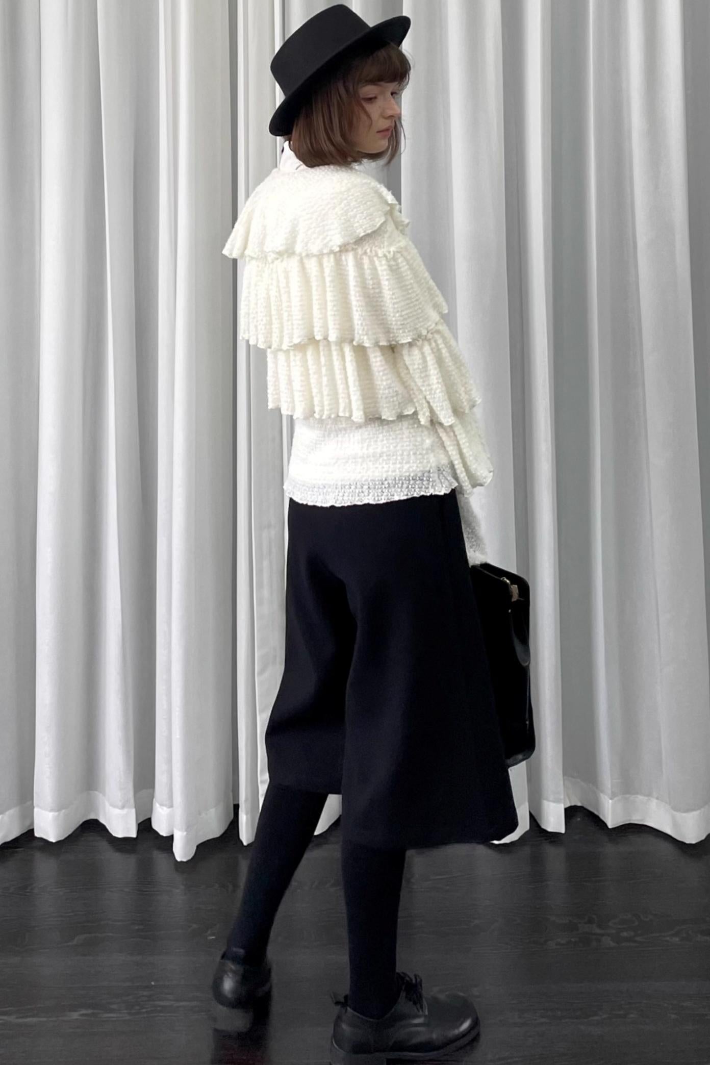 Autumn White Knit Cardigan