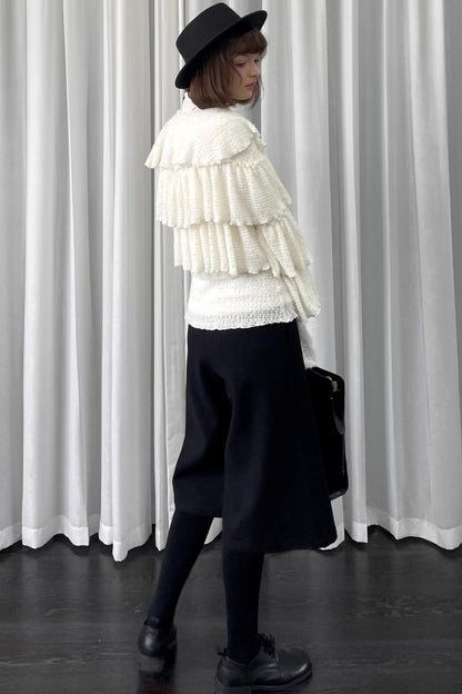 Autumn White Knit Cardigan