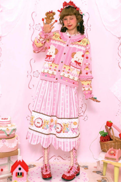 Sweet Tea Puppy Knit Cardigan