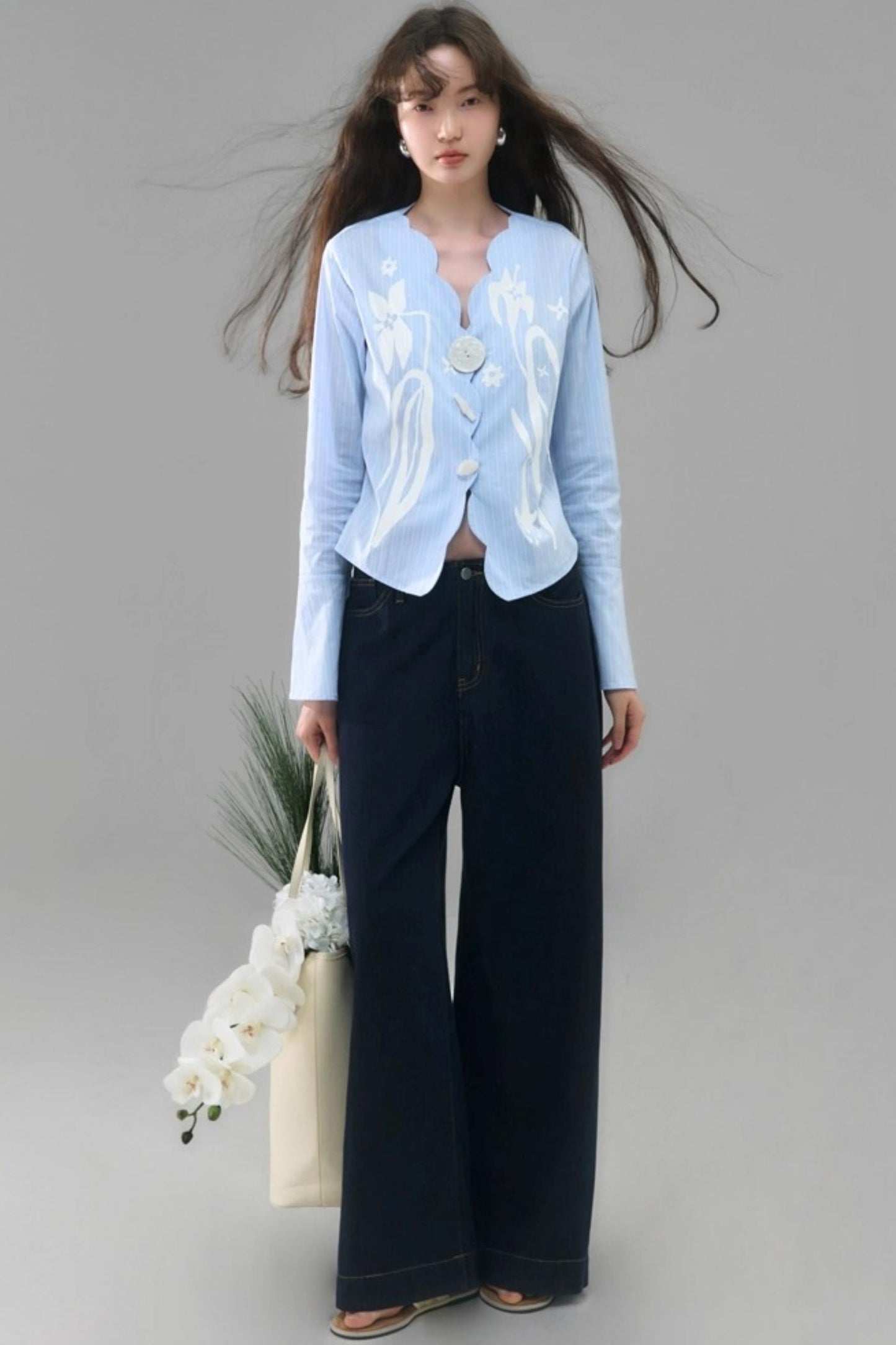 Vintage Lily Flared Sleeve Shirt