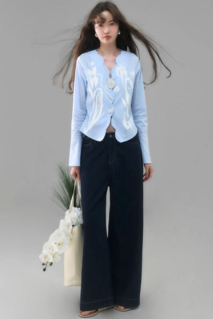 Vintage Lily Flared Sleeve Shirt