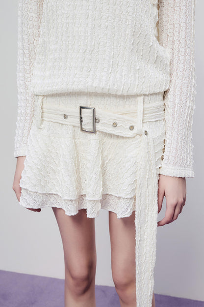 Hollow Lace Spring Halter Dress