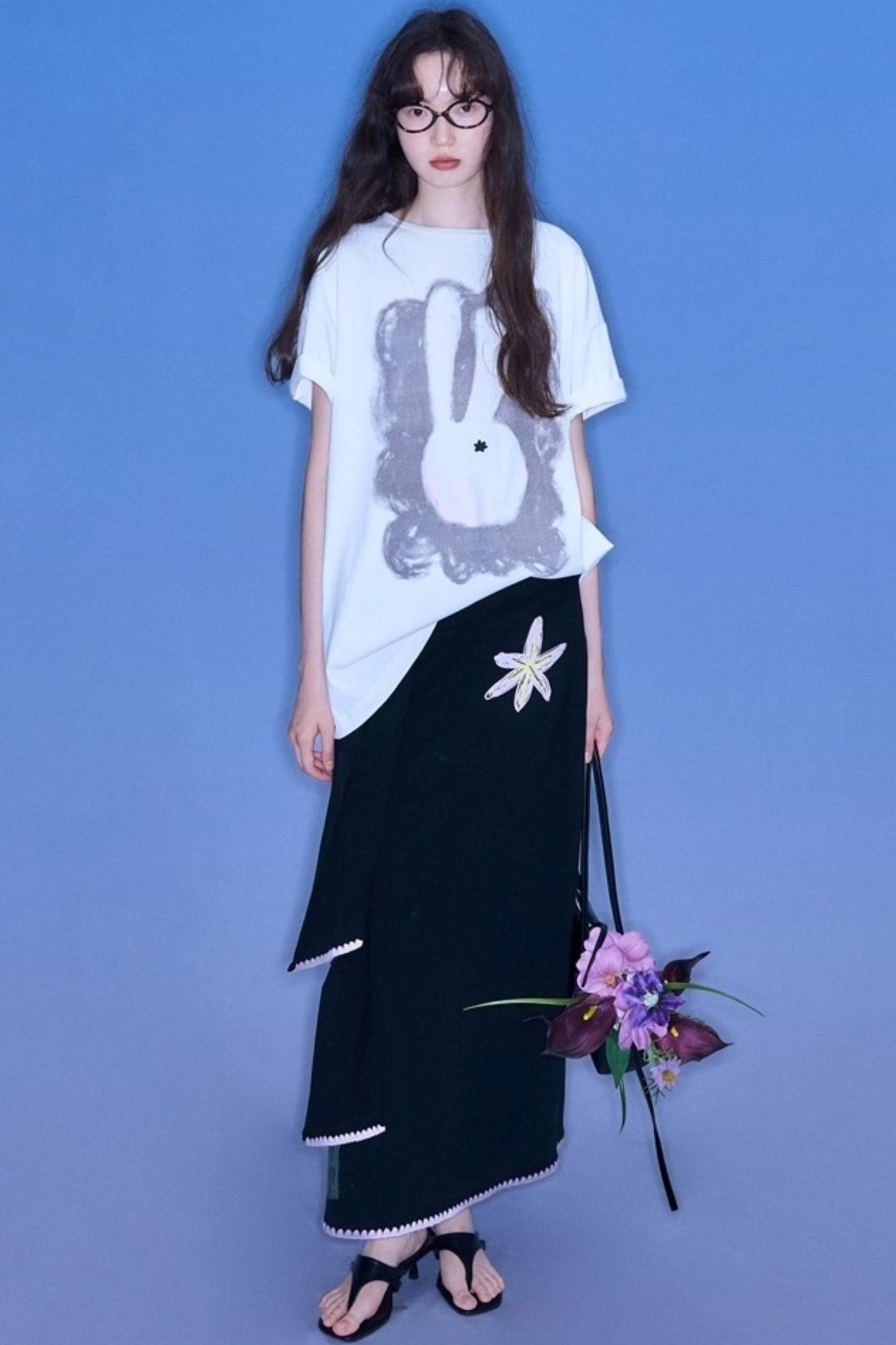 Star Flower Tencel Skirt