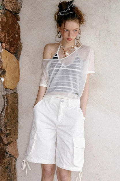 Uena Striped Suspender Set