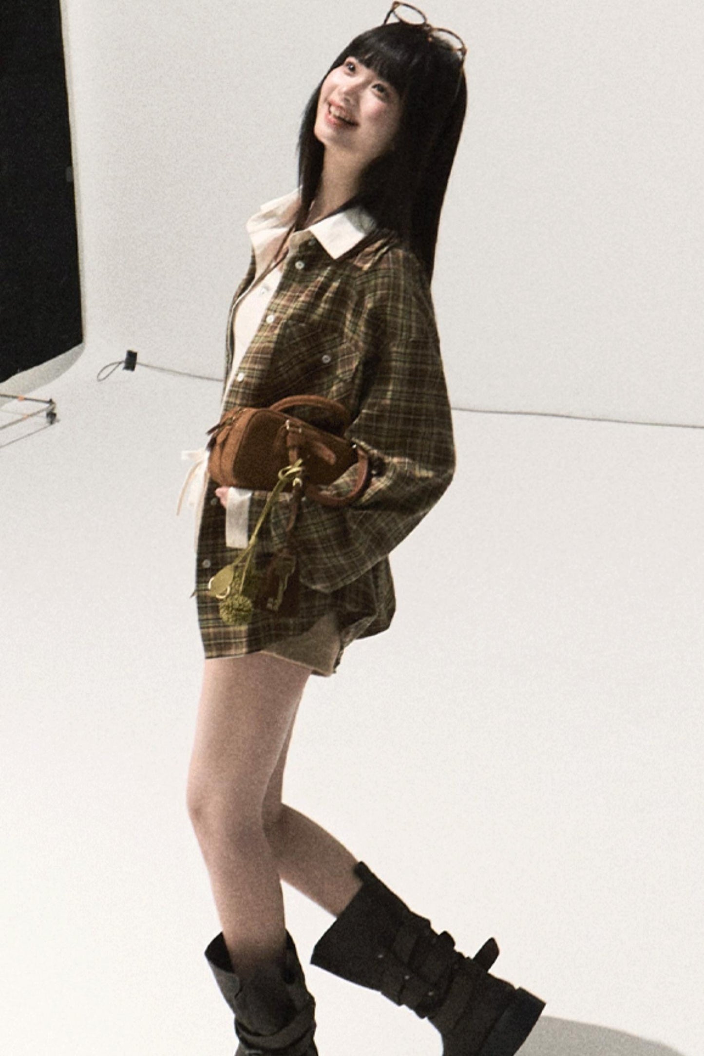 Vintage Striped Texture Two-Piece Shirt